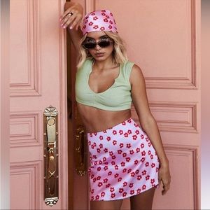 Floral Pink Skirt